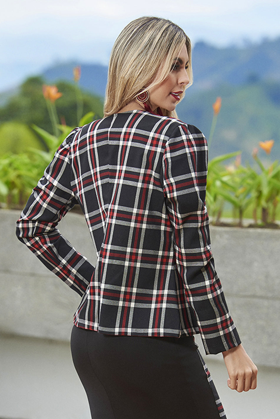 Chaqueta En Drill Estampado