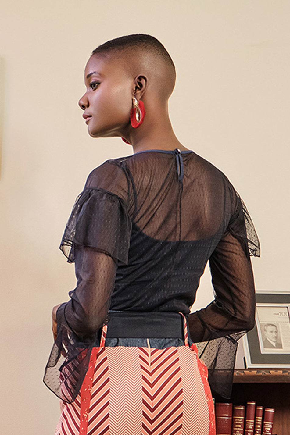 Blusa en mesh diseño