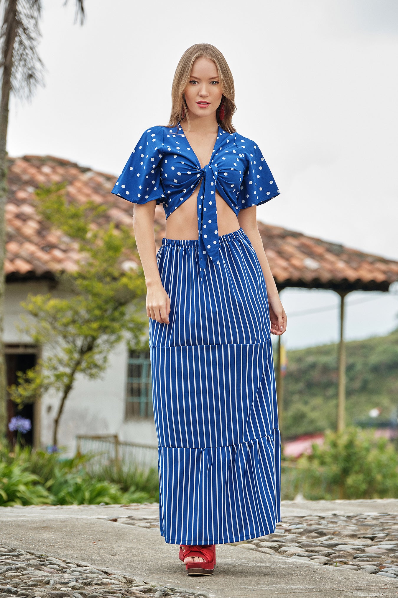 Conjunto En Rayón Stretch Estampado