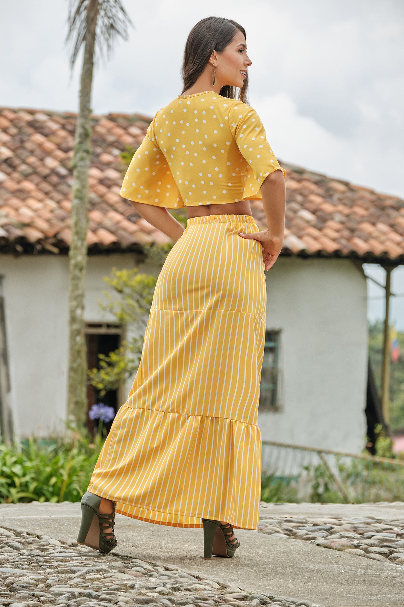 Conjunto En Rayón Stretch Estampado