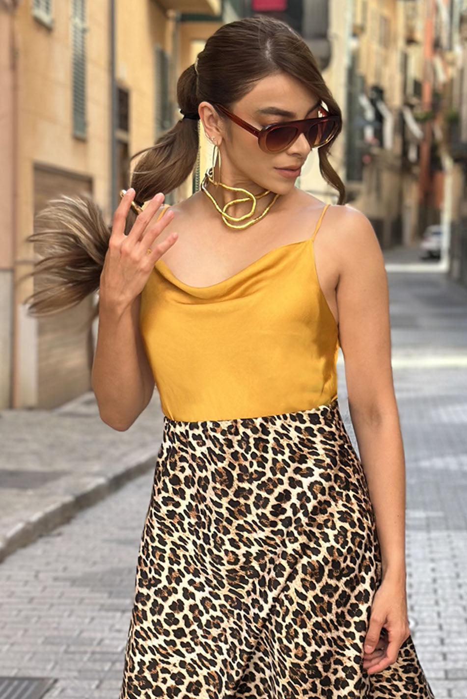 Blusa en seda pesada