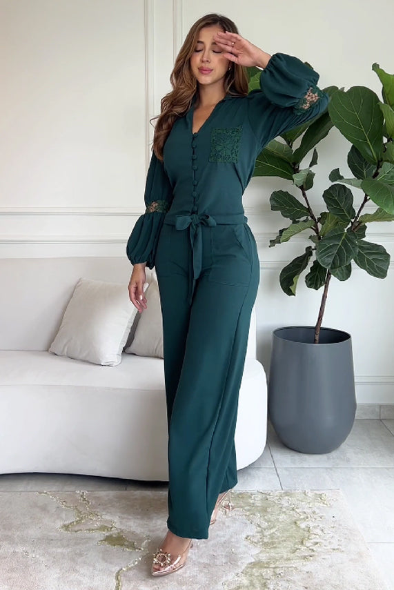 Conjunto en rayón craquelado