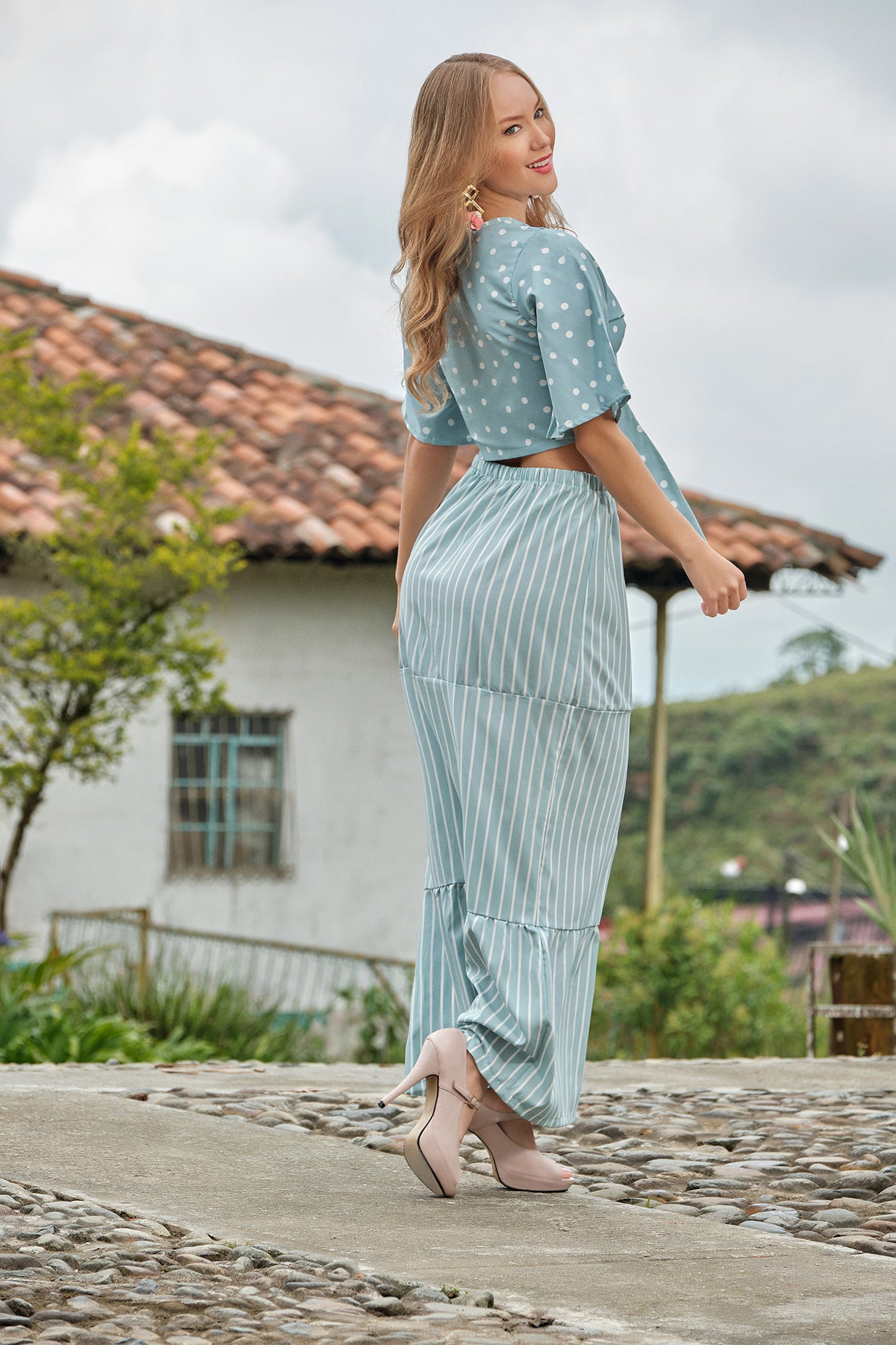 Conjunto En Rayón Stretch Estampado