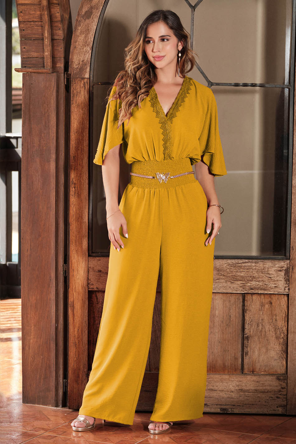 Enterizo en rayón estampado