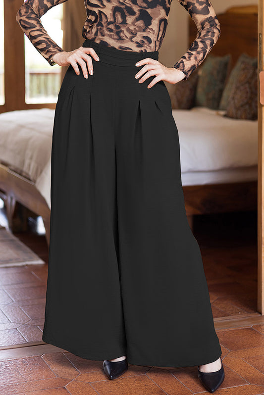 Pantalón en rayón craquelado