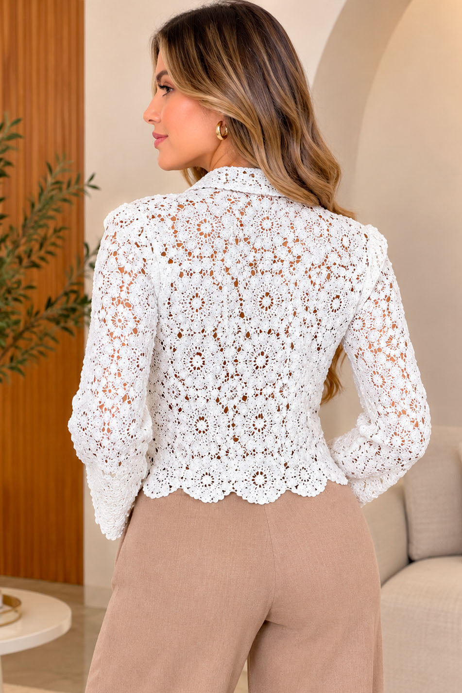 Chaqueta en crochet