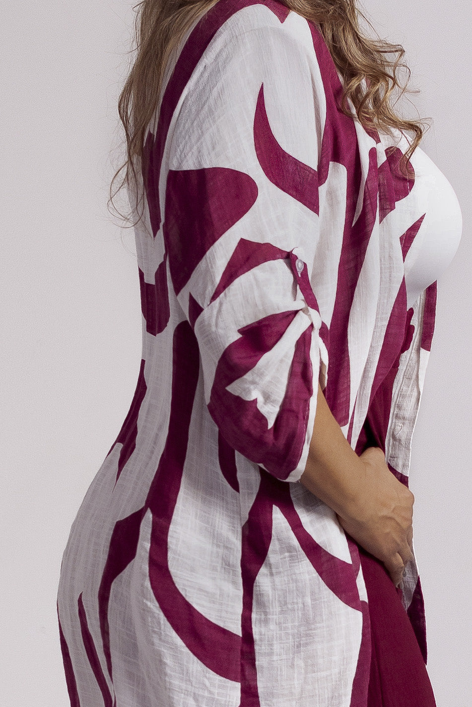 Camisero en lino estampado