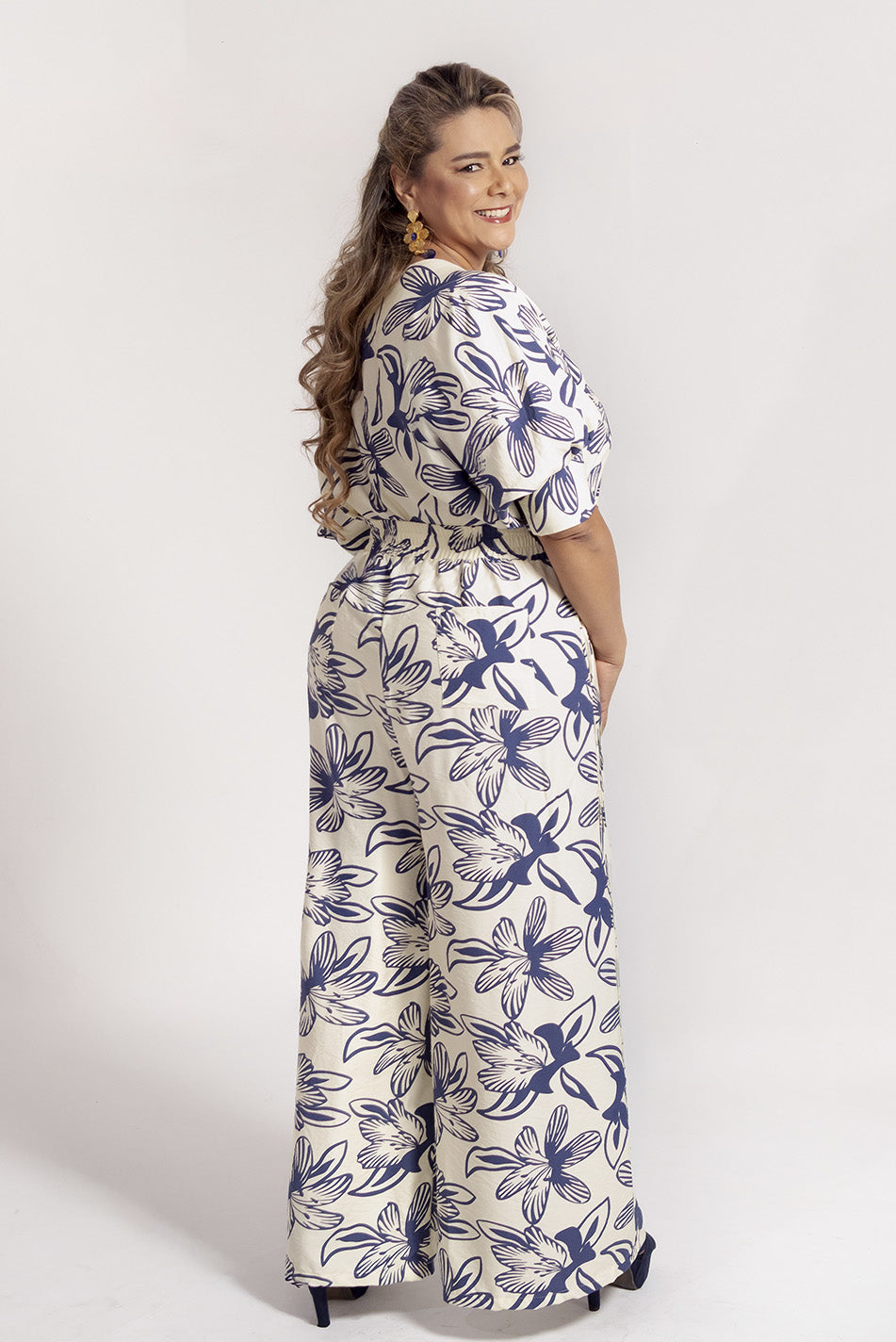 Conjunto en lino rayón estampado