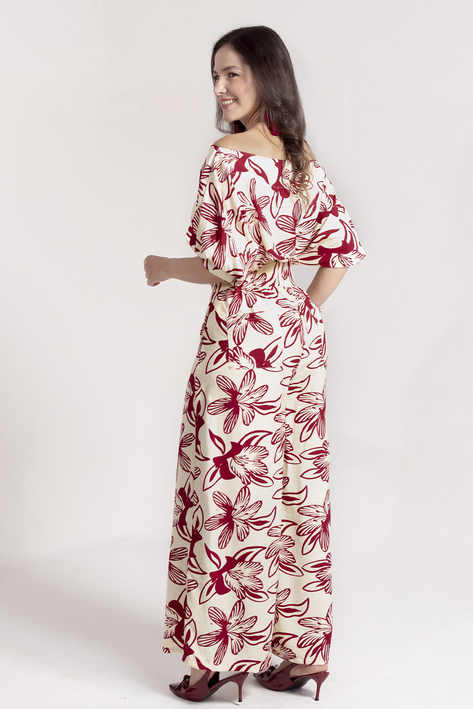 Blusa en lino rayón estampado