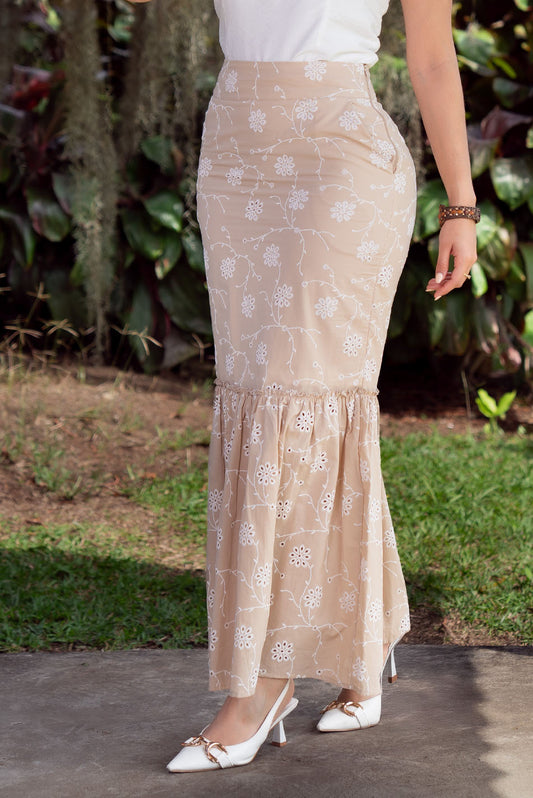 Falda en hoja rota (forrada)