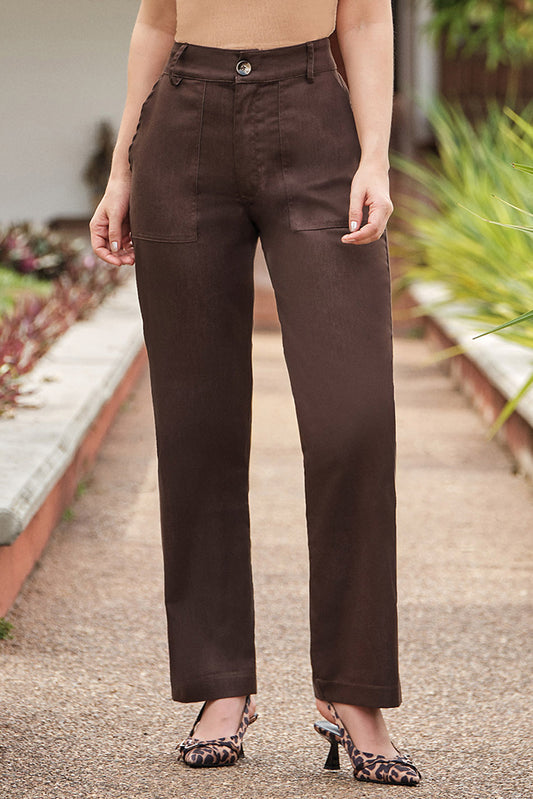 Pantalón en tejido plano