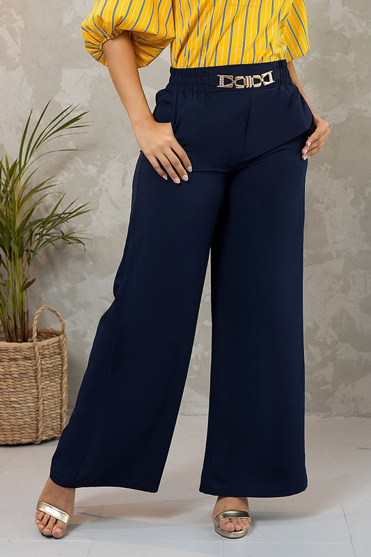 Pantalón en rayón craqueado