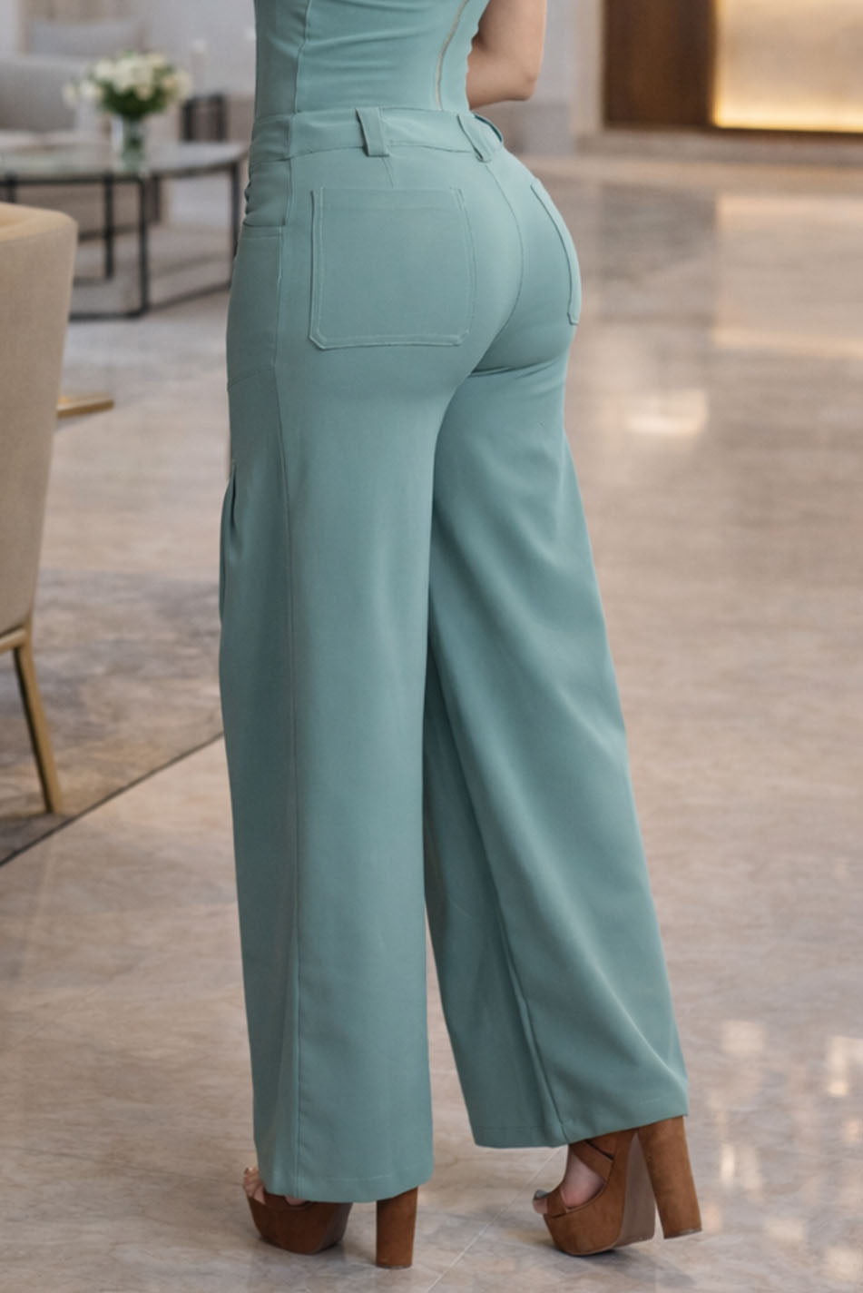 Pantalón en drill stretch