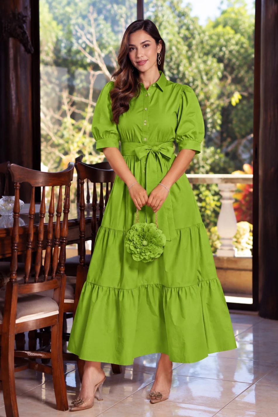 Vestido en algodón stretch
