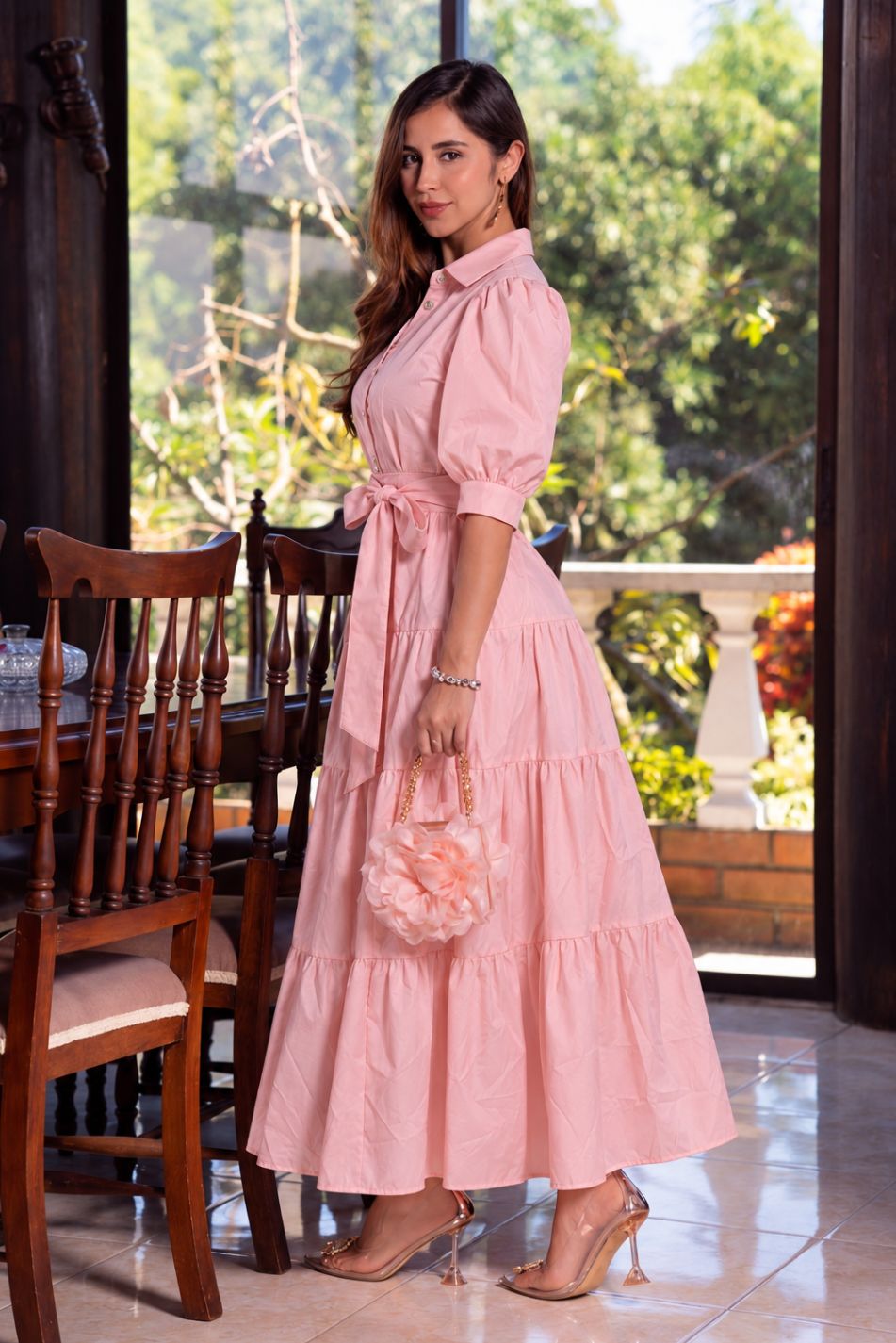 Vestido en algodón stretch
