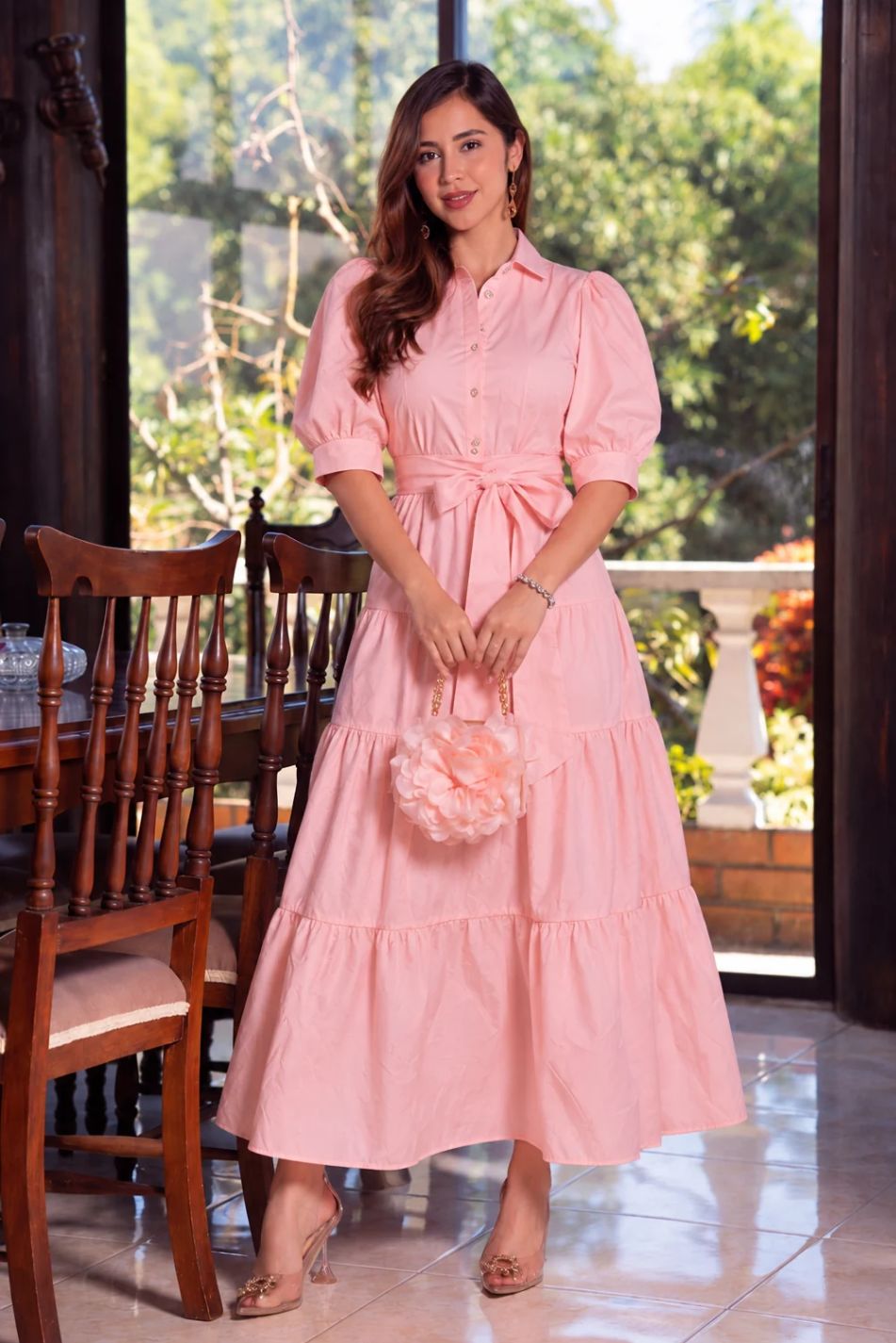 Vestido en algodón stretch