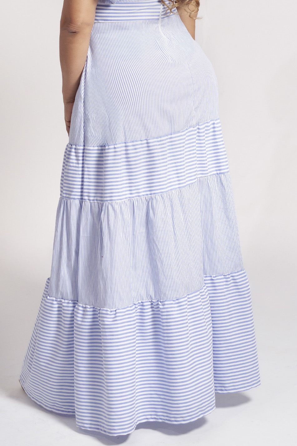 Vestido largo en algodón